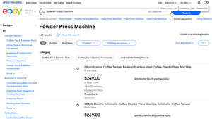 eBay - Powder Press Machines