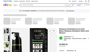 Dexe - Shampoo Instantaneous for Hair Black