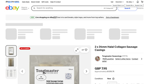 Tongmaster - 2 x 34mm Halal Collagen Sausage Casings