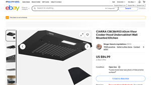 CIARRA - CBCB6903 Visor Cooker Hood