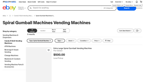 eBay - Spiral Gumball Machines