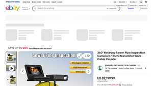 ESANHAO - 360° Rotating Sewer Pipe Inspection Camera