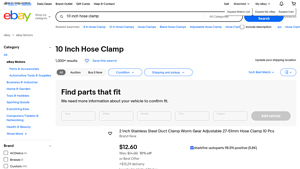 Stainless Steel Adjustable Hose Clamp - Brand New