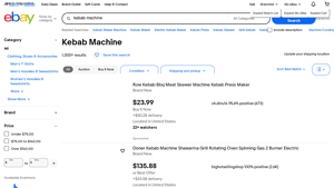 eBay - Kebab Machines