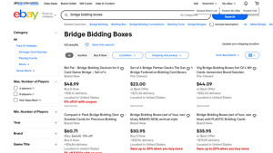 Bridge Bidding Boxes - Various Brands Available