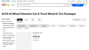 eBay - 5x112 22 Wheel & Tire Packages