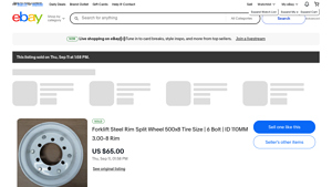 ABC SALES LLC - Forklift Steel Rim Split Wheel