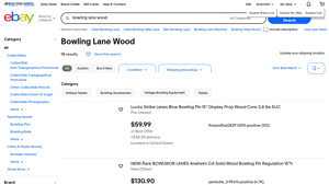 Bowling Lane - Wooden Bowling Pins
