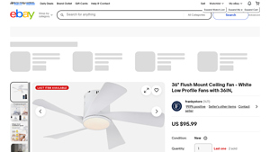 Frankystore - 36 Flush Mount Ceiling Fan