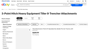 eBay - 3-Point Hitch Tiller & Trencher Attachments