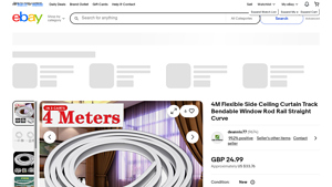 4M - Flexible Side Ceiling Curtain Track
