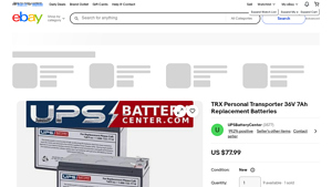 TRX - Personal Transporter 36V Replacement Batteries