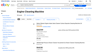 eBay - Engine Cleaning Machines