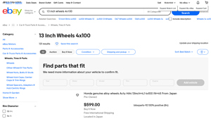 Wheels - 13 Inch 4x100
