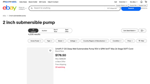 eBay - 2 Inch Submersible Pumps