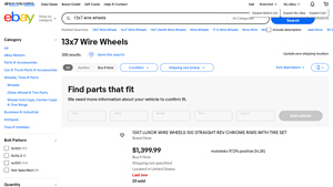 eBay - 13x7 Wire Wheels