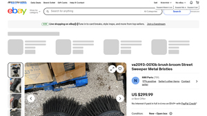va2093-0010b Brush Broom Street Sweeper - New Open Box