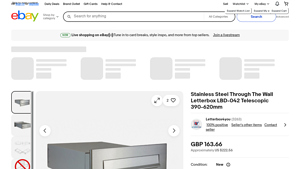Letterbox4you - Stainless Steel Through The Wall Letterbox