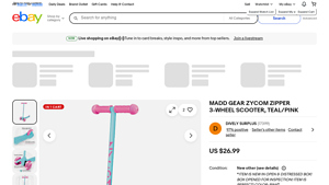MADD - ZYCOM ZIPPER 3-WHEEL SCOOTER