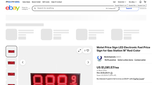 Motel - LED Fuel Price Sign