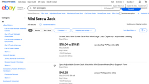 Mini Screw Jack - Adjustable Floor Support