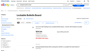 VIZ-PRO - Lockable Notice Board