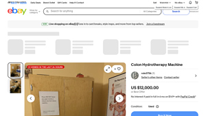 Colon Hydrotherapy Machine - Used, $12,000 or Best Offer