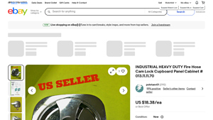 Industrial Heavy Duty Fire Hose Cam Lock Cupboard Panel Cabinet