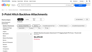 3-Point Hitch Backhoe Attachments - Heavy Equipment