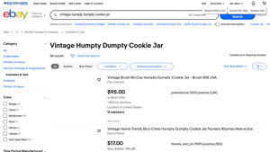 Vintage Humpty Dumpty Cookie Jar - Various Brands