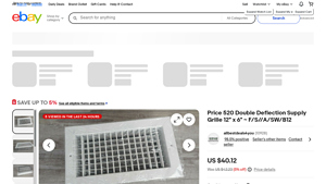 Price - Double Deflection Supply Grille
