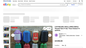 Metallic Shiny LUREX Glitter Thread Yarn - New