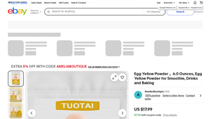 Egg Yellow Powder - 6 oz Smoothie & Baking Mix