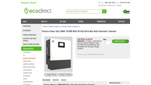 Fortress Power - Envy 10kW Solar Generator