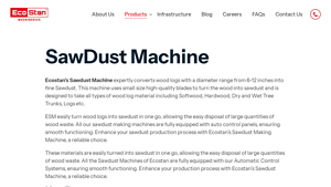 Ecostan® - Sawdust Machine
