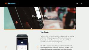 EFT Solutions - Verifone X990