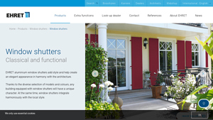EHRET - Aluminium Window Shutters