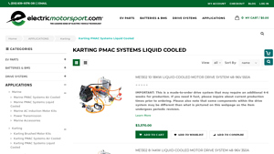 Electric Motorsport - Key Product Details for Karting PMAC Systems