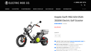 Electric Ride Co - Koppla Swift M6G Electric Golf Scooter