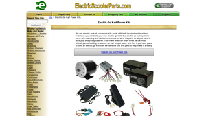 Electric Scooter Parts - Go Kart Power Kits