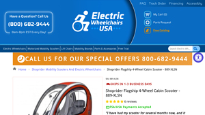 Shoprider - Flagship 4-Wheel Cabin Scooter