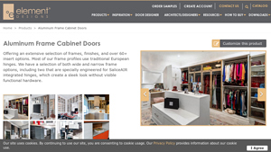 Element Designs - Aluminum Frame Cabinet Doors