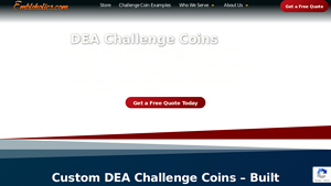 Embleholics - DEA Challenge Coins