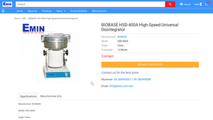 BIOBASE - HSD-400A Grinder