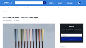 The BECOS - Top 10 Reusable Chopsticks from Japan