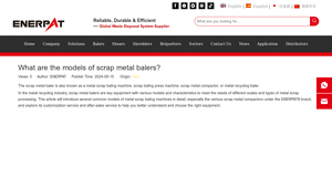 Enerpat - Lid Style Scrap Metal Baler