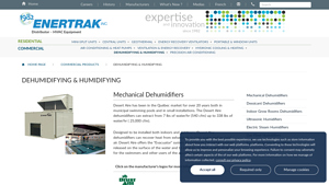 EnerTrak - Mechanical Dehumidifiers