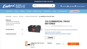 Englund Marine - 12V Commercial Truck Batteries