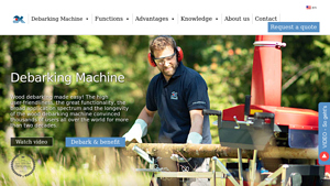Entrindungsmaschine - Debarking Machine