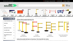 Epic Crowd Control - Safety Retractable Belt Barriers